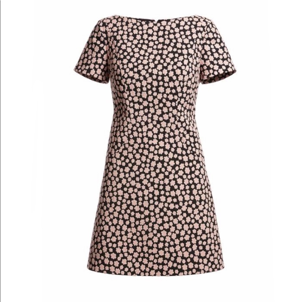 kate spade jacquard petal stamp mini dress